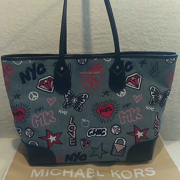 michael kors embroidered denim